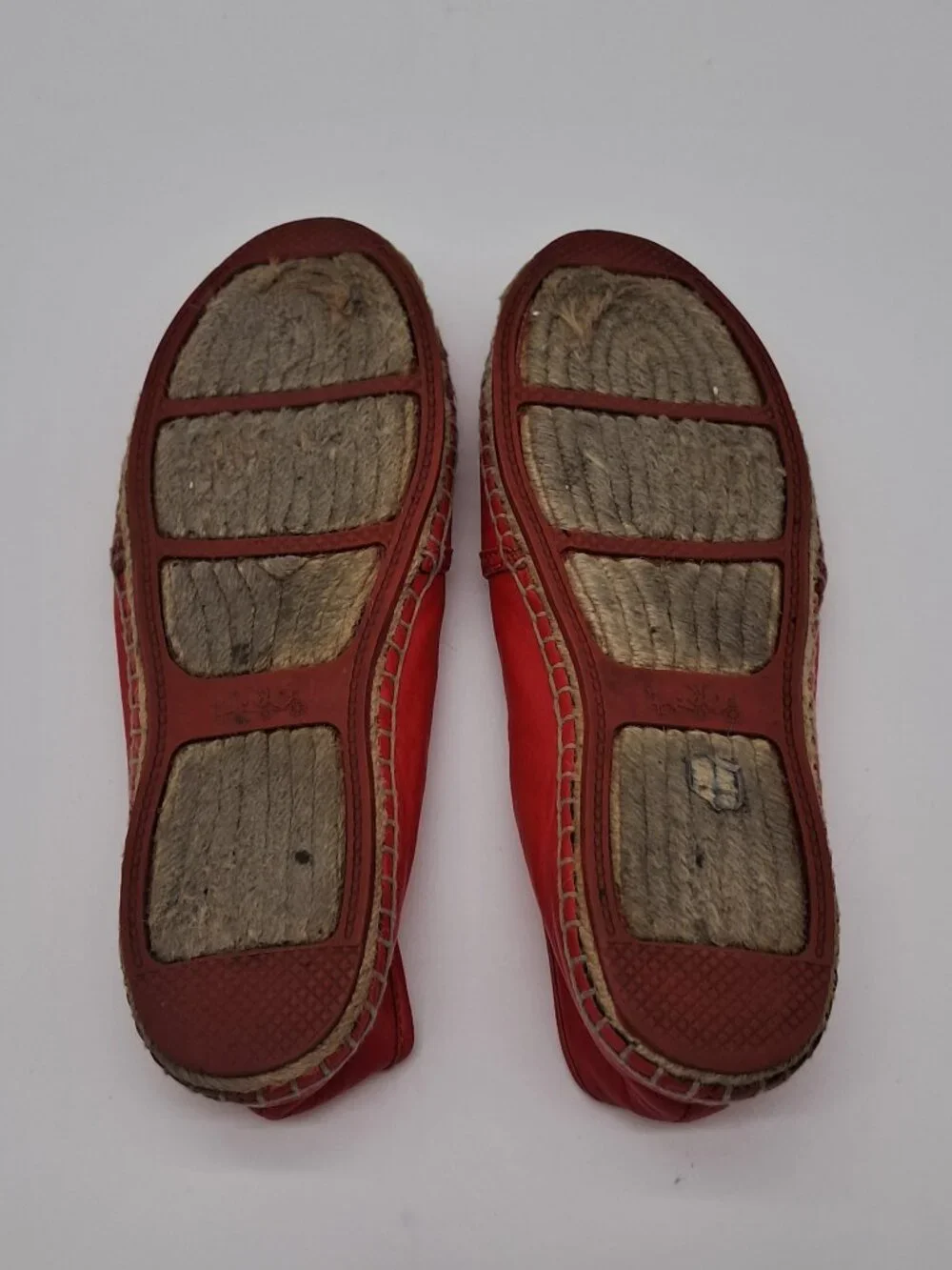 Coach Espadrille Flats Soft Leather Watermelon Color  Rhodelle 7'5 B